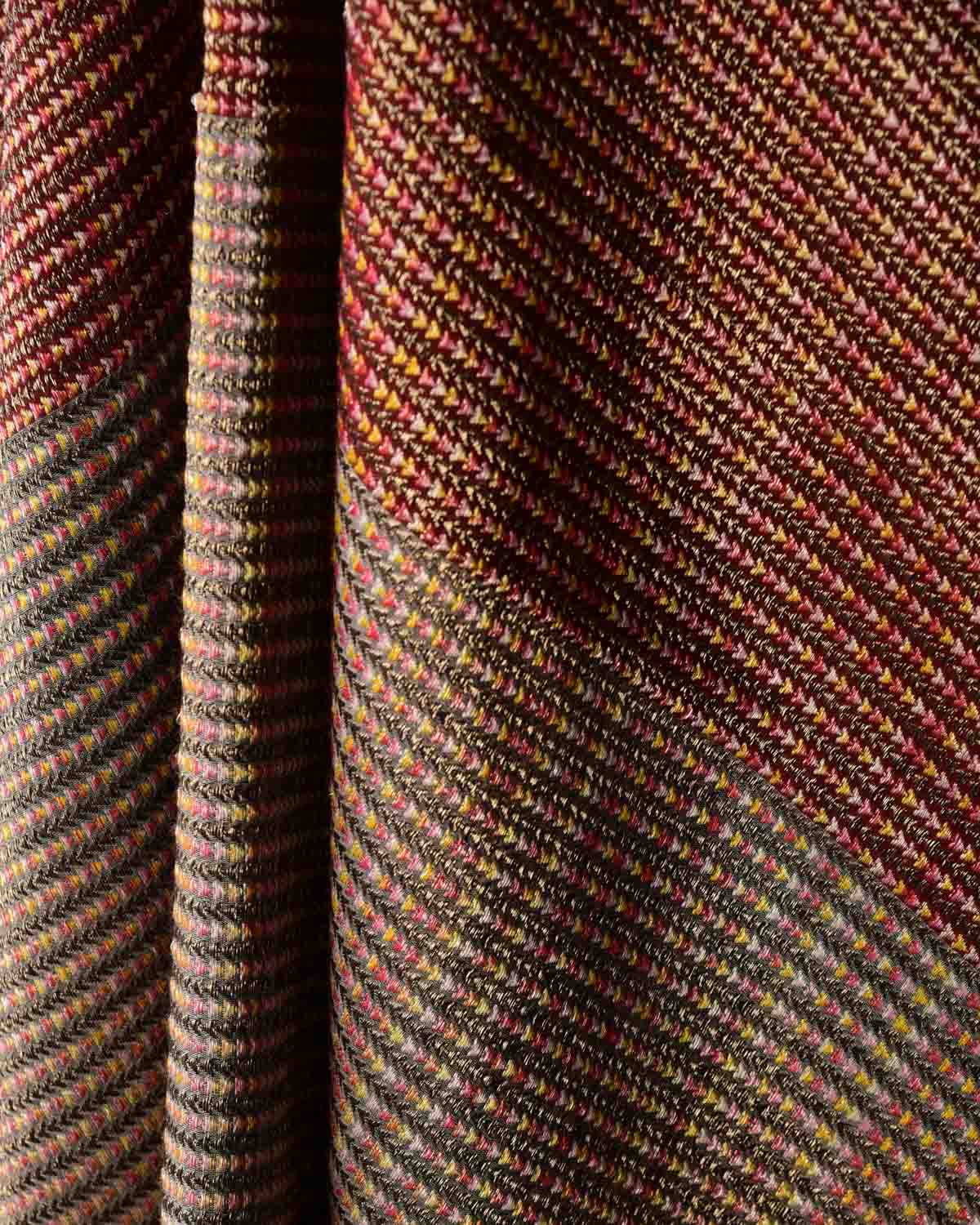 Dual Tone Gray Maroon Multicolor Zari Arrowhead Brocade Handwoven Silk Wool Banarasi Shawl-HolyWeaves