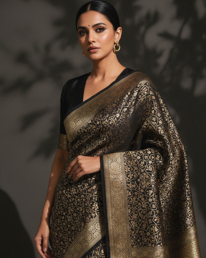 Black Gold Katan Silk — Image-Led