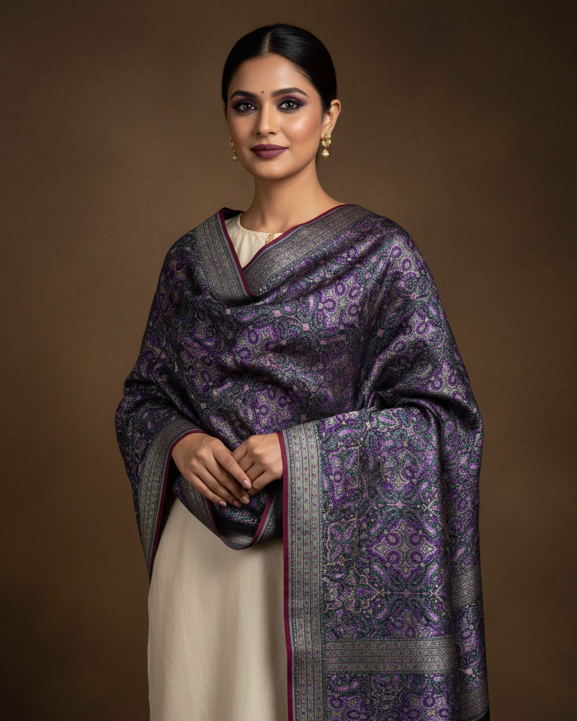 Green Purple Jamawar — Shot 2