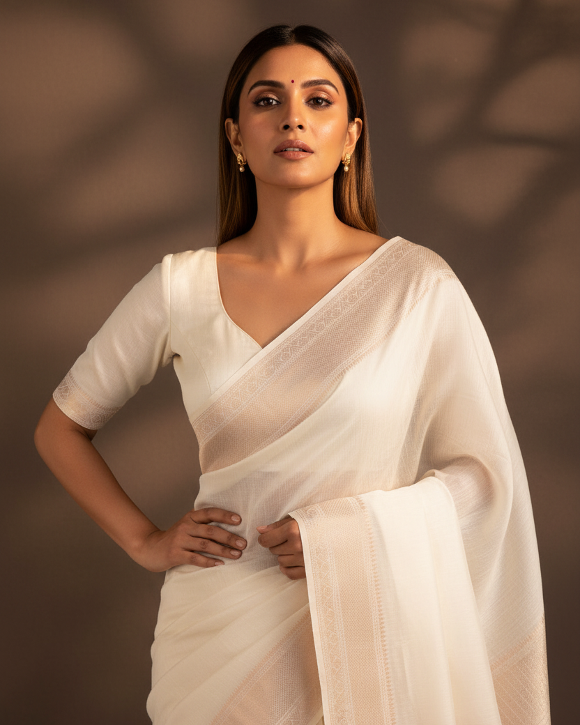 Ivory Dupion Warm Editorial