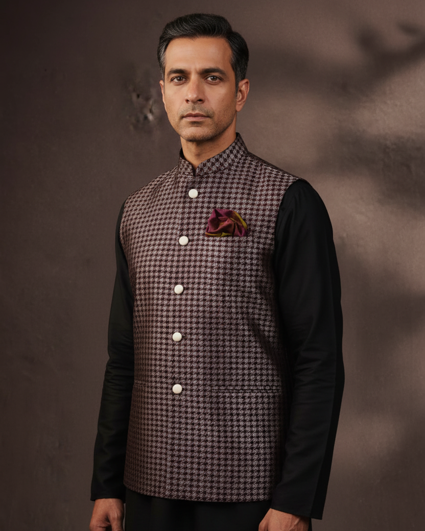 Mahogany Houndstooth — Image 1