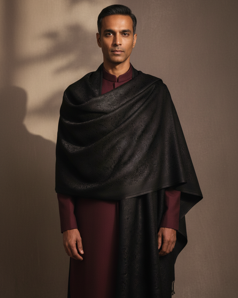 Male Redo — Black Spider Web Tanchoi