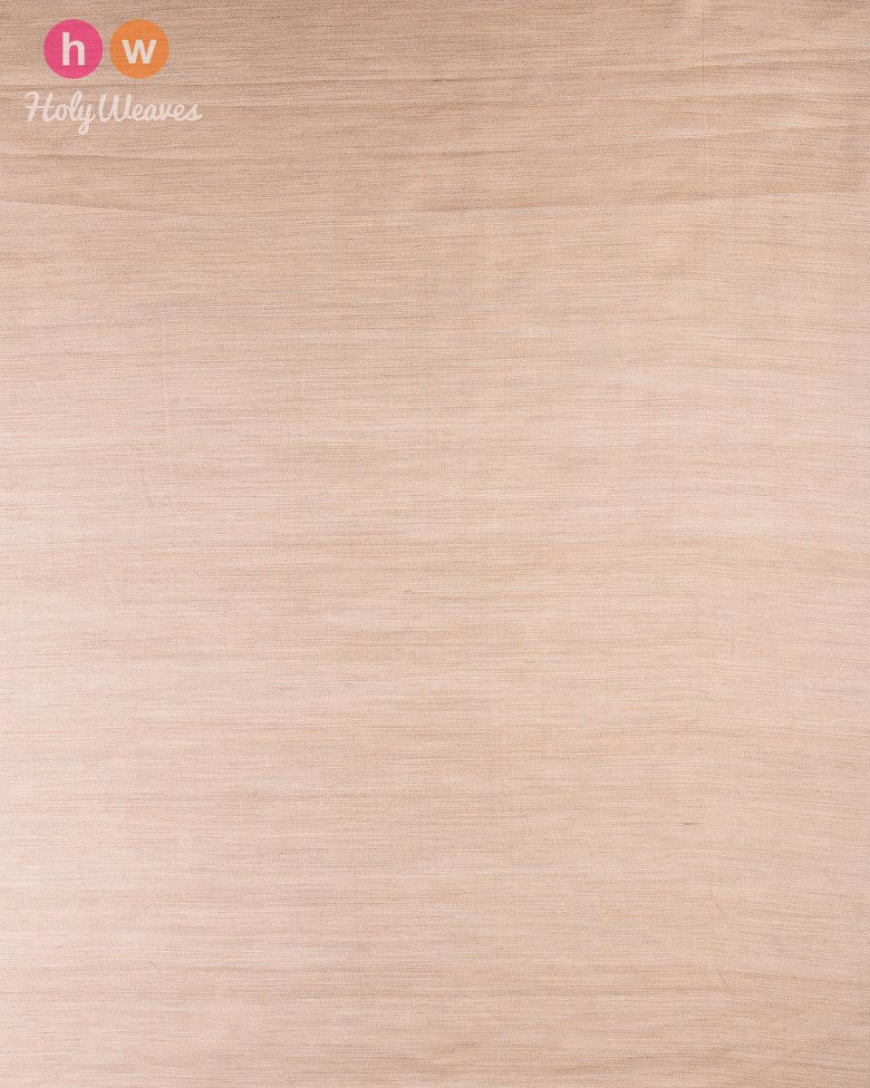 Beige Handwoven Tasar Muga Tissue Fabric - By HolyWeaves, Benares