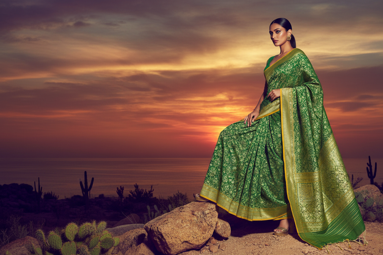 Varṇāmbari | Handloom Cotton Sarees-HolyWeaves