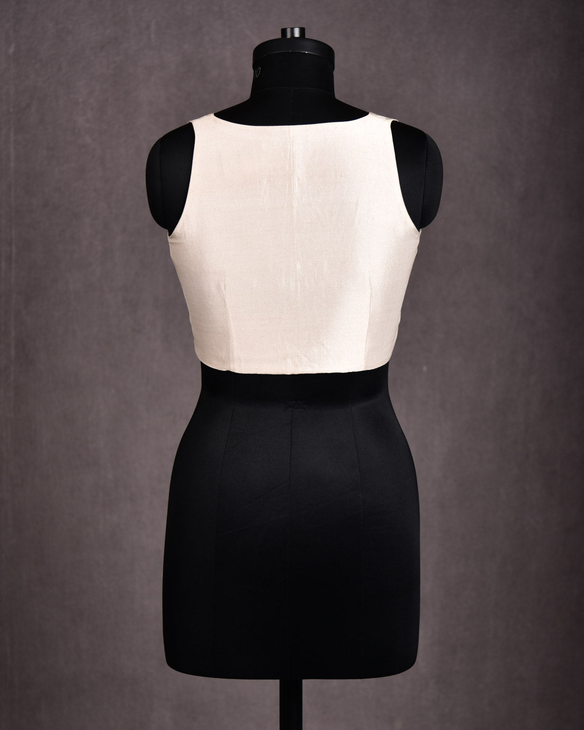 Golden Beige Banarasi Plain Tissue Blouse-HolyWeaves