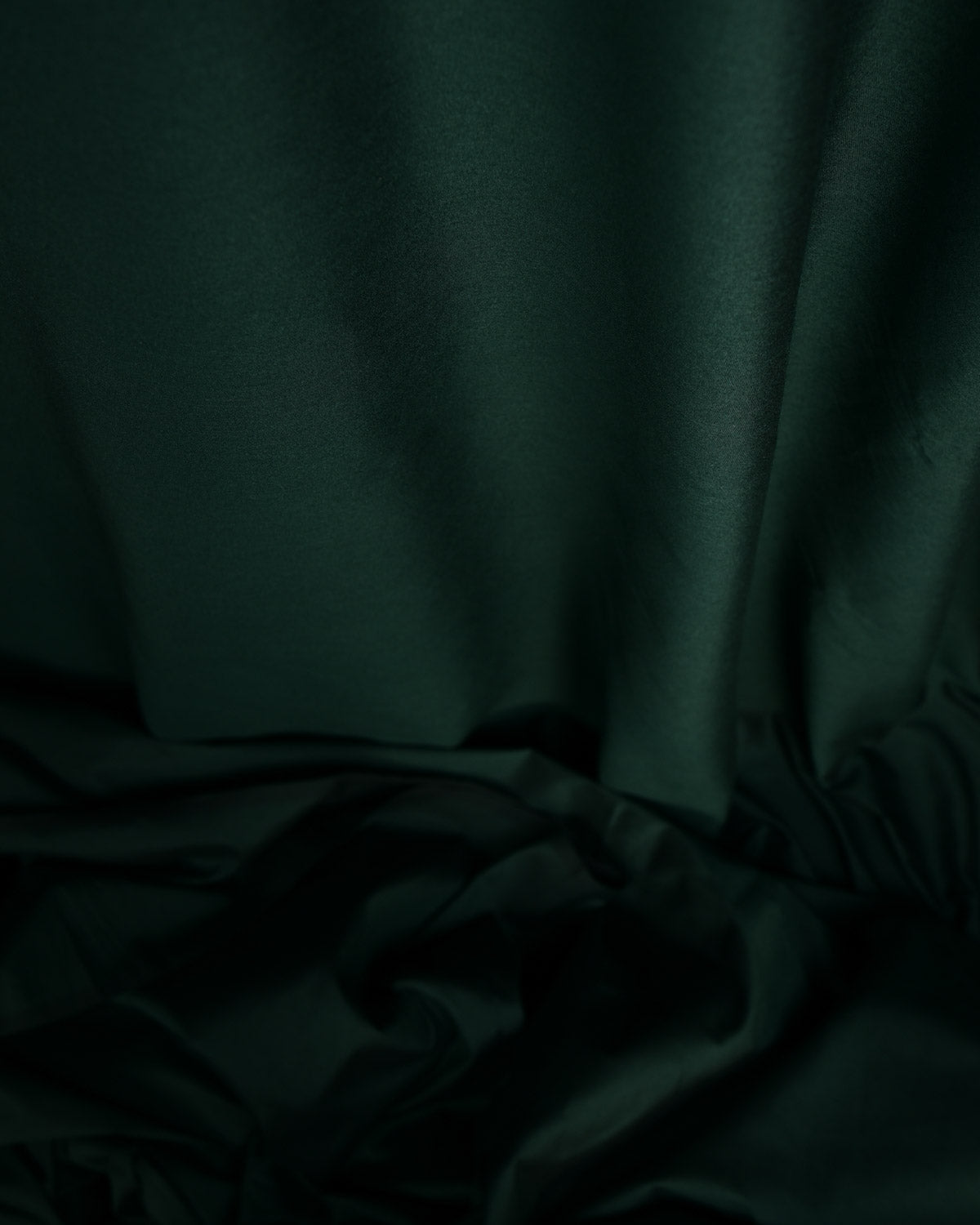 Midnight Green Poly Cotton Silk Fabric-HolyWeaves