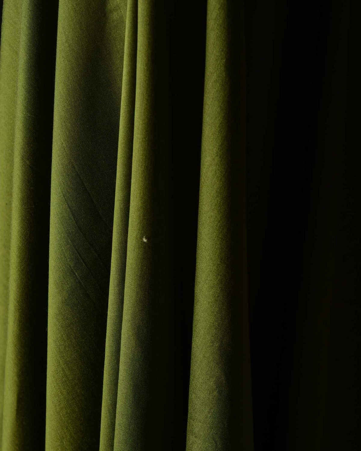 Green Woven Poly Cotton Silk Fabric-HolyWeaves