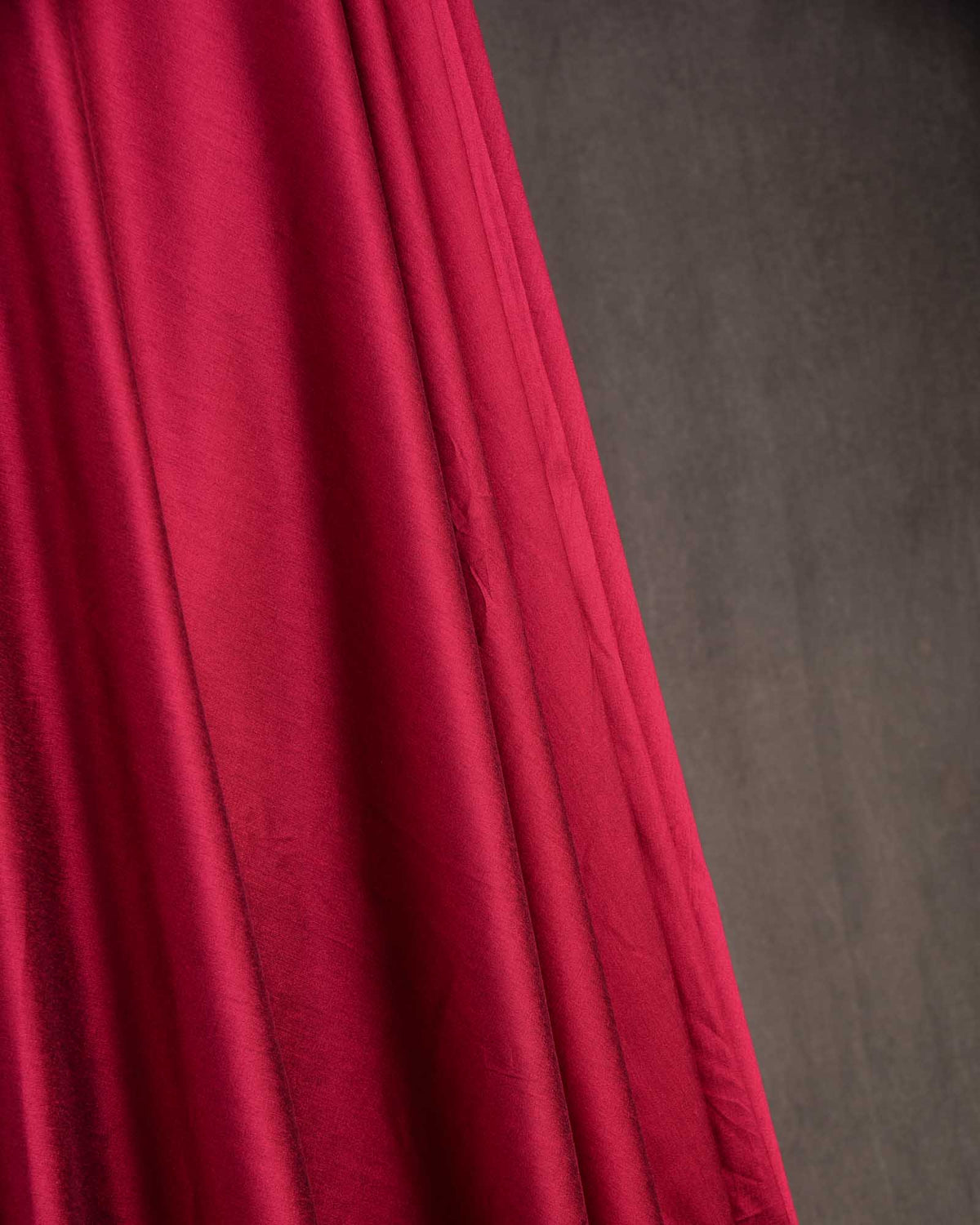Sangria Maroon Woven Poly Cotton Silk Fabric-HolyWeaves