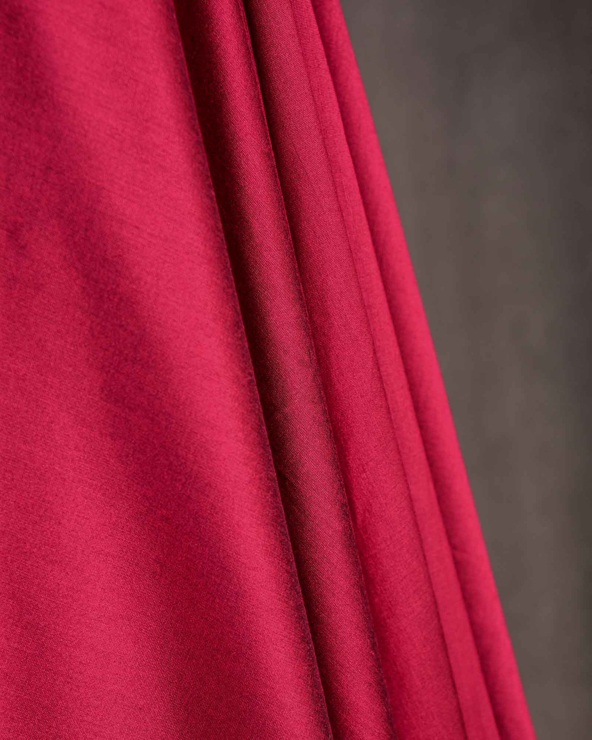 Sangria Maroon Woven Poly Cotton Silk Fabric-HolyWeaves