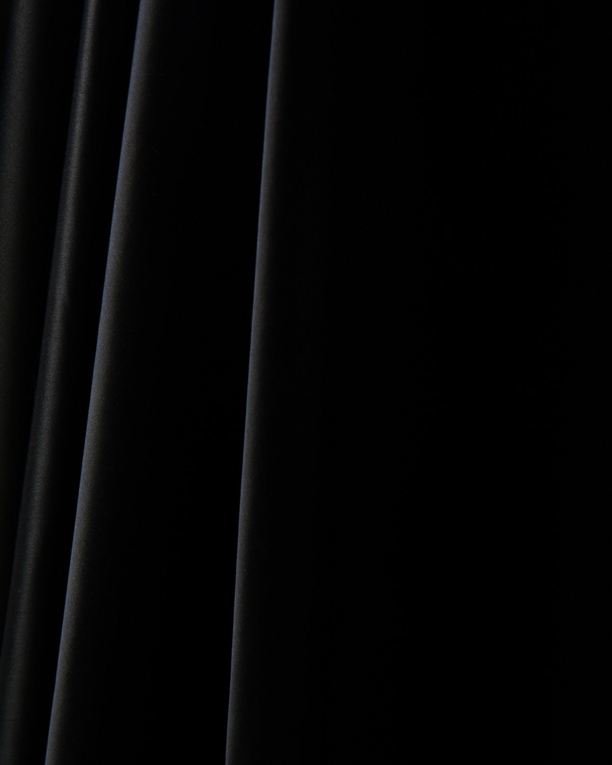 Black Solid Satin Viscose Silk Fabric-HolyWeaves