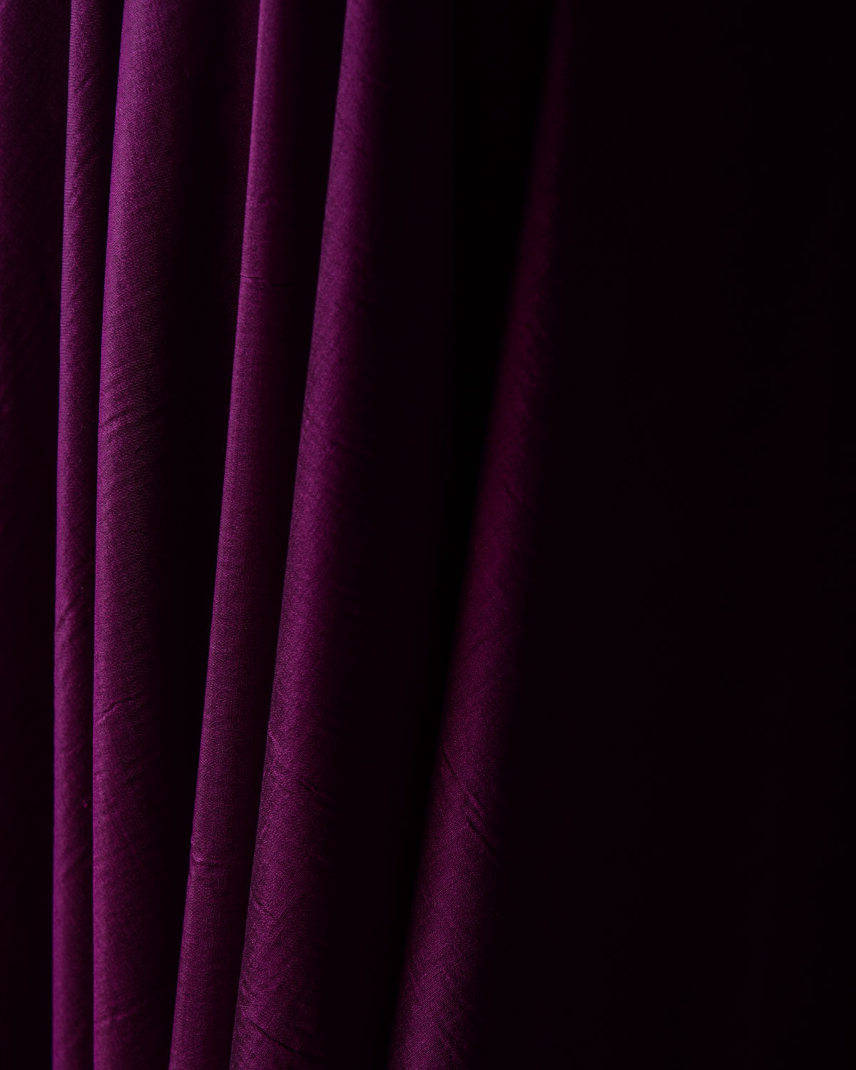 Purple Plain Woven Spun Silk Banarasi Fabric-HolyWeaves
