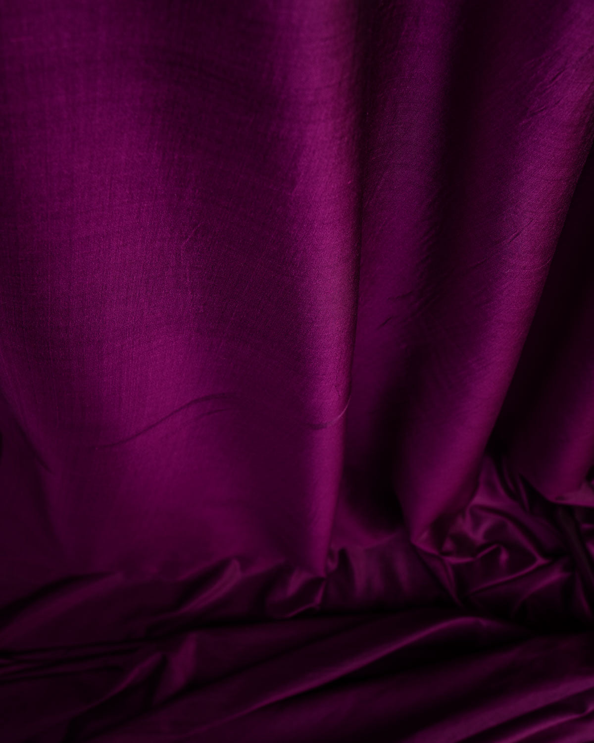 Purple Plain Woven Spun Silk Banarasi Fabric-HolyWeaves