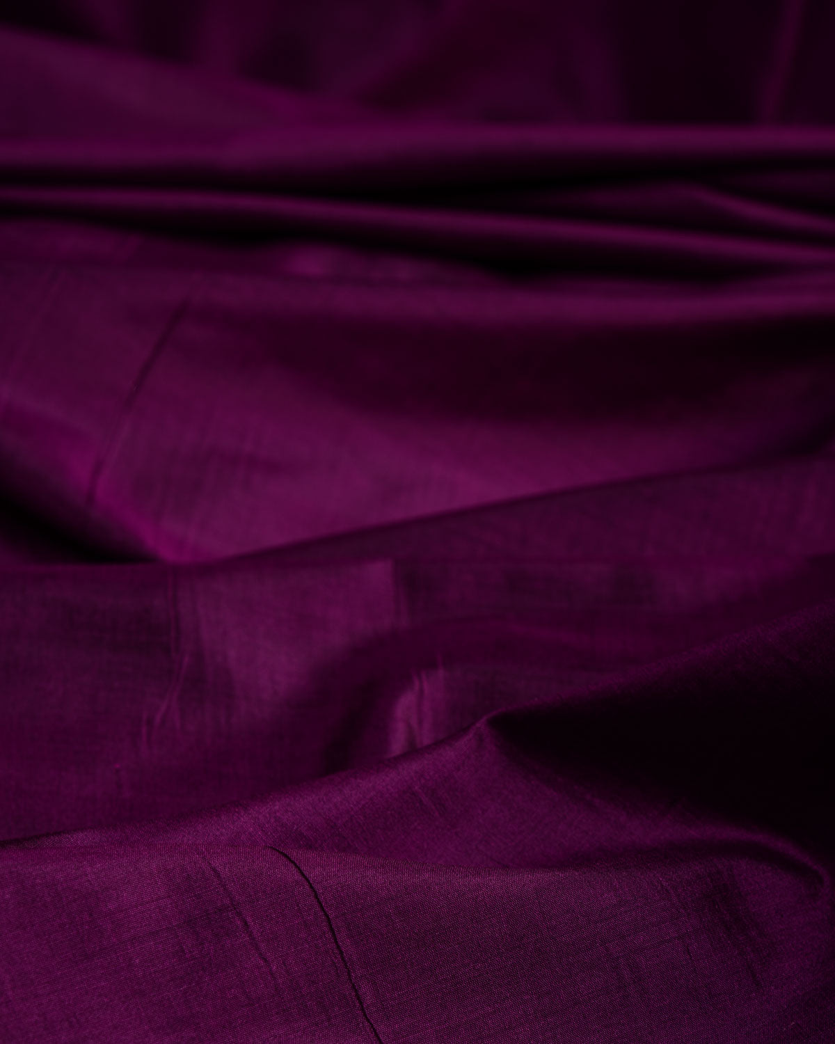 Purple Plain Woven Spun Silk Banarasi Fabric-HolyWeaves