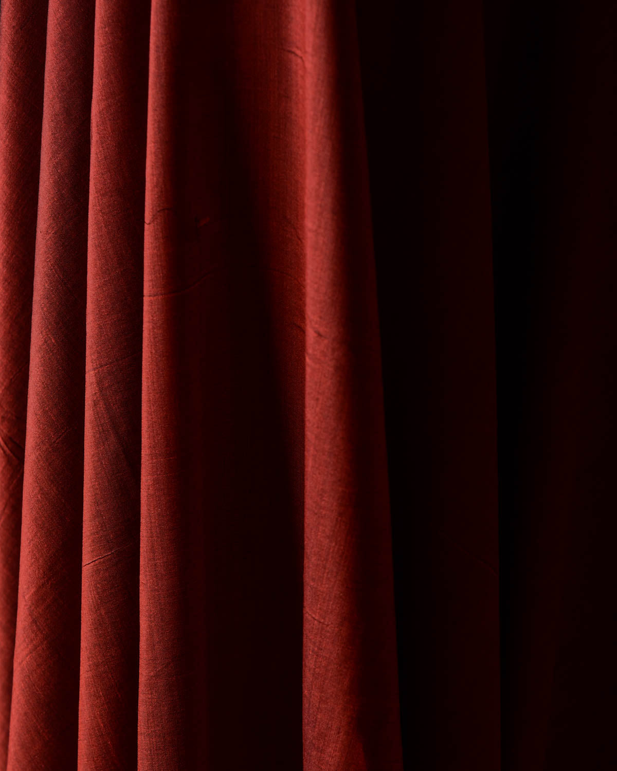 Rusty Maroon Solid Woven Spun Silk Banarasi Fabric