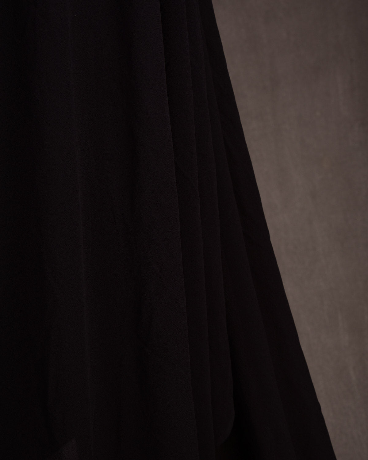 Black Woven Pure Georgette Fabric-HolyWeaves