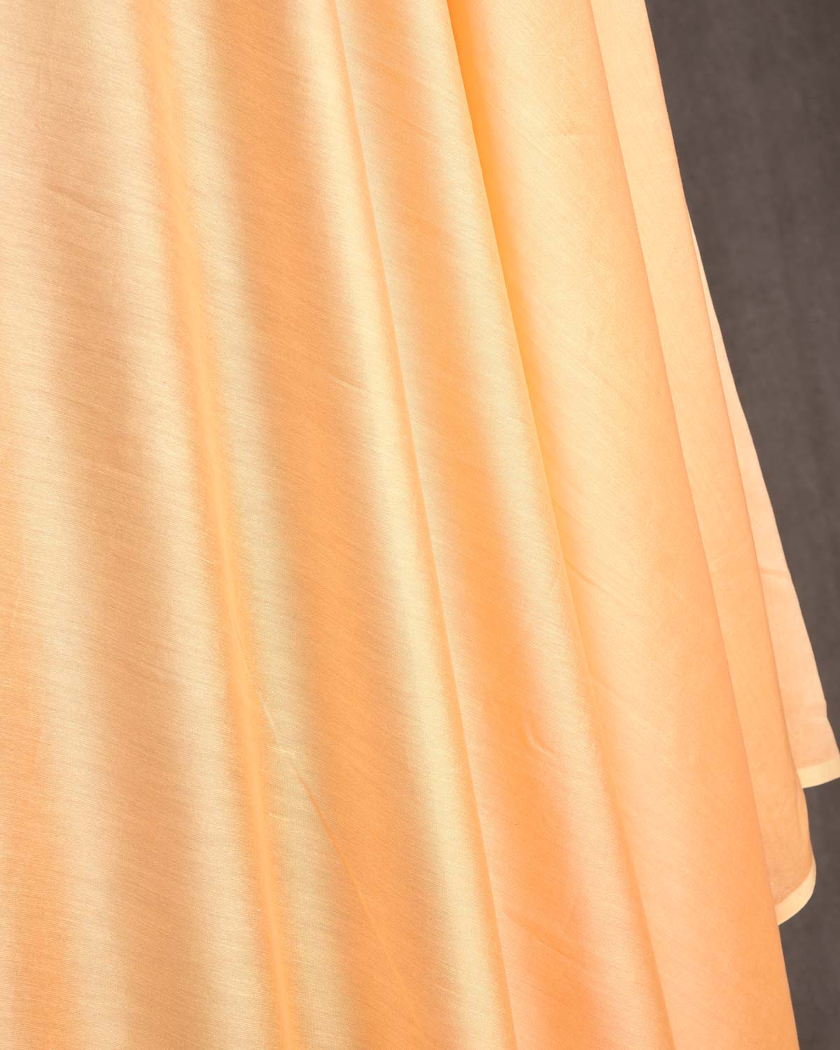 Peach Banarasi Pure Cotton Silk Unisex Fabric-HolyWeaves