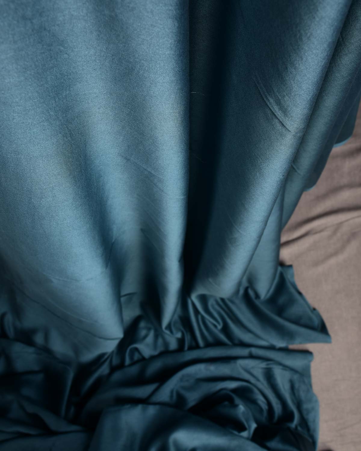 Gray Banarasi Pure Cotton Silk Fabric-HolyWeaves