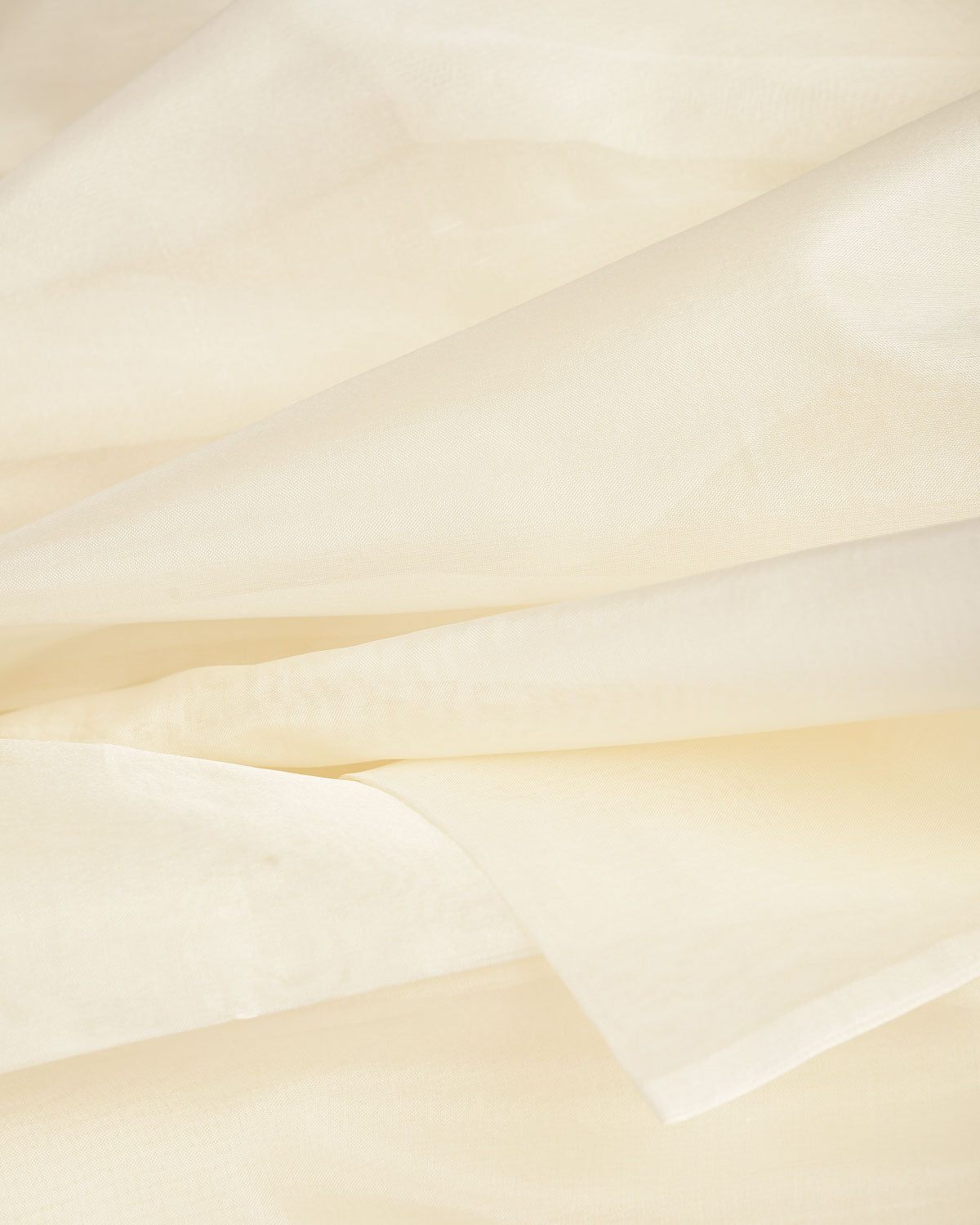 White Woven Kora Banarasi Fabric-HolyWeaves