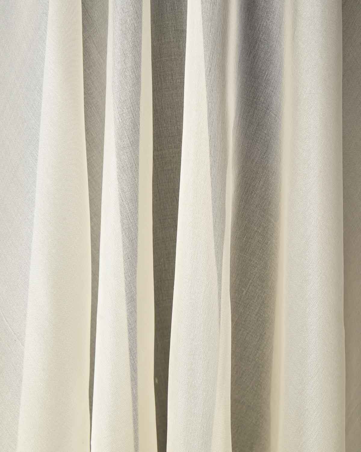 White Woven Kora Banarasi Fabric-HolyWeaves