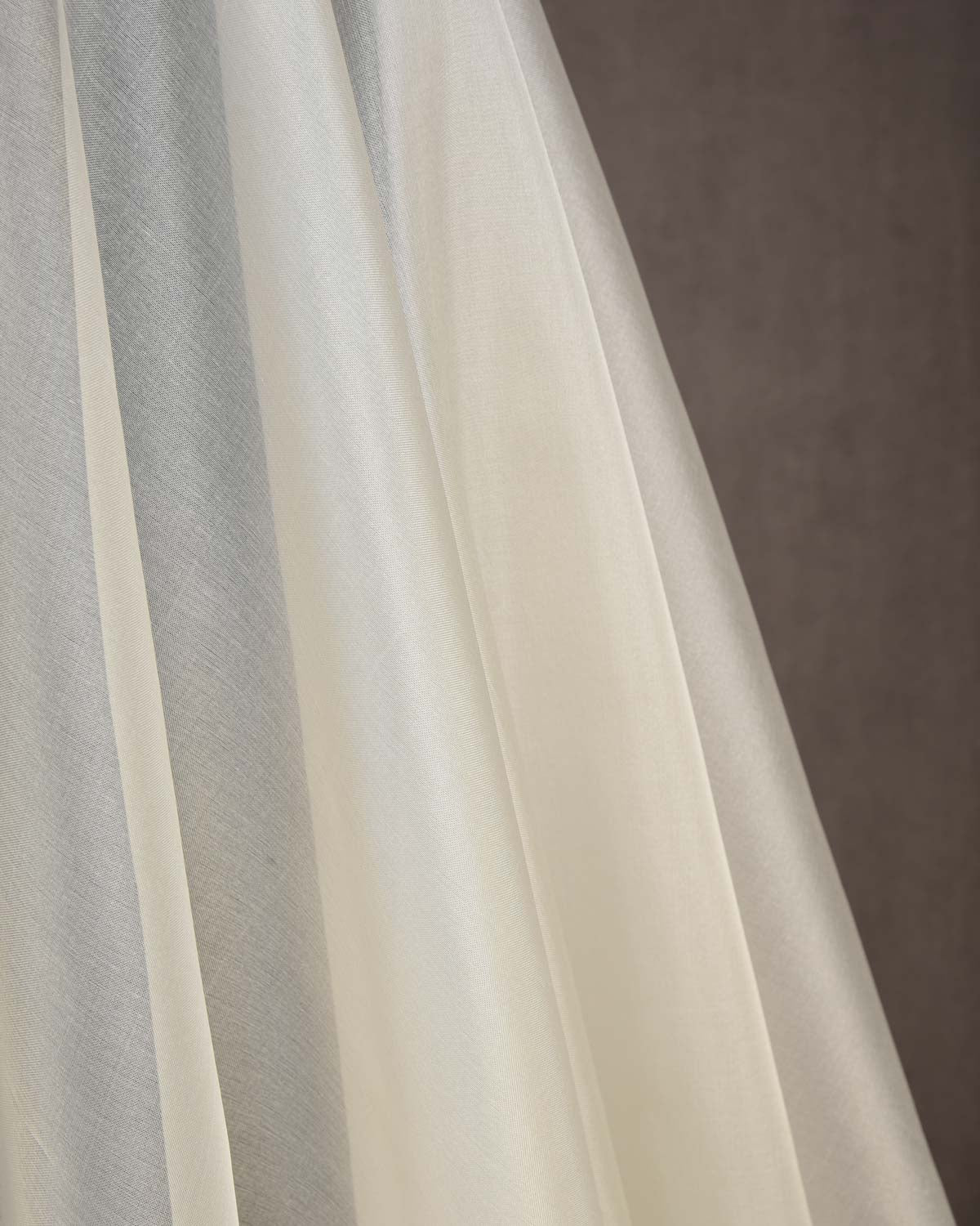 White Woven Kora Silk Banarasi Fabric-HolyWeaves