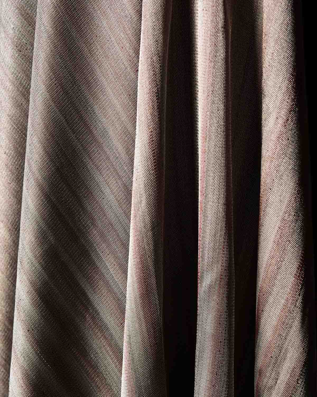 Variegated Metallic Silver Brocade Handwoven Silk Tissue Banarasi Fabric-HolyWeaves