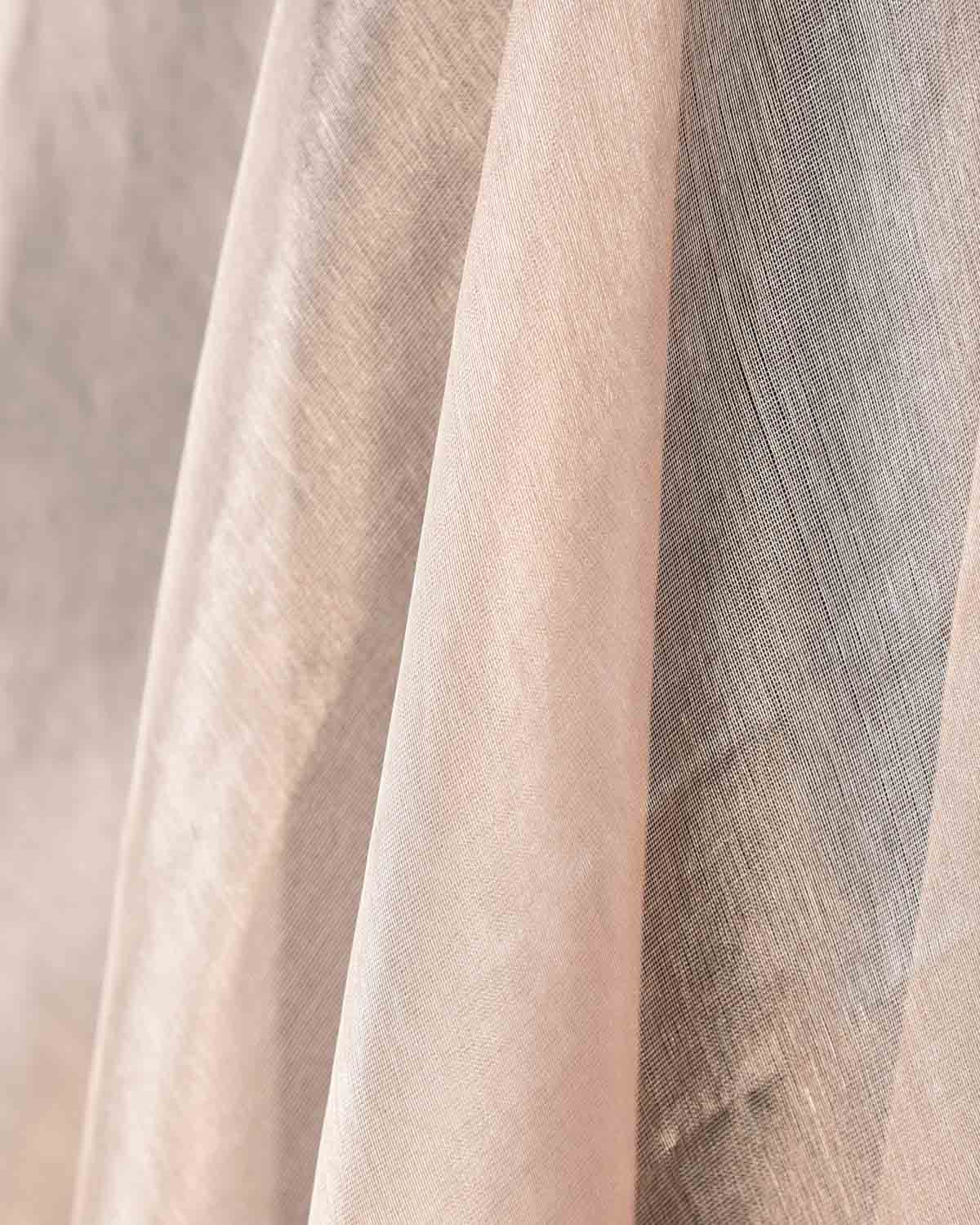Rose Gold Woven Kora Tissue Fabric-HolyWeaves