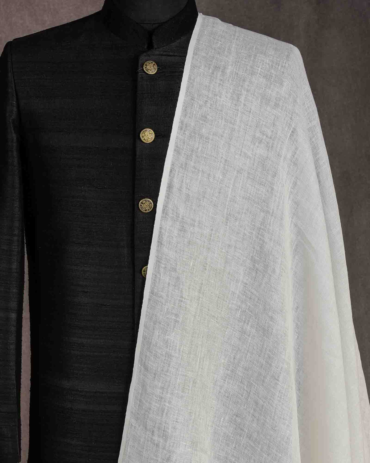 White Woven Linen Fabric-HolyWeaves