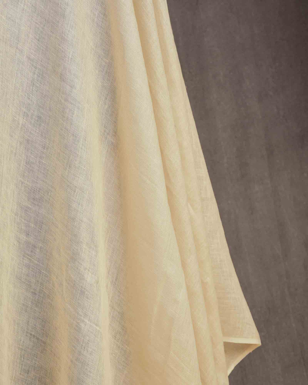 Beige Woven Linen Fabric-HolyWeaves
