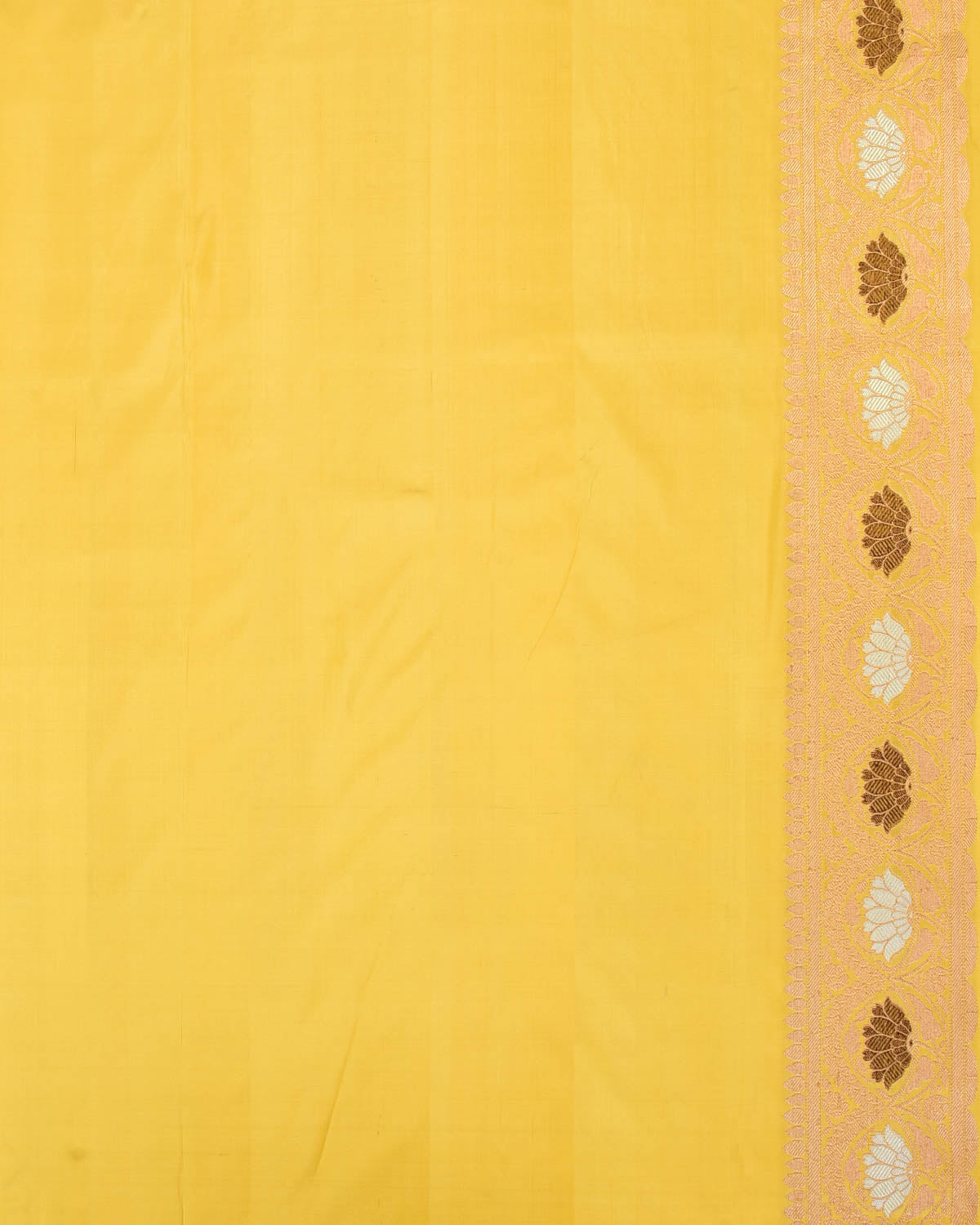 Lime Green Banarasi Tehri Zari & Resham Cutwork Brocade Handwoven Katan Silk Saree-HolyWeaves