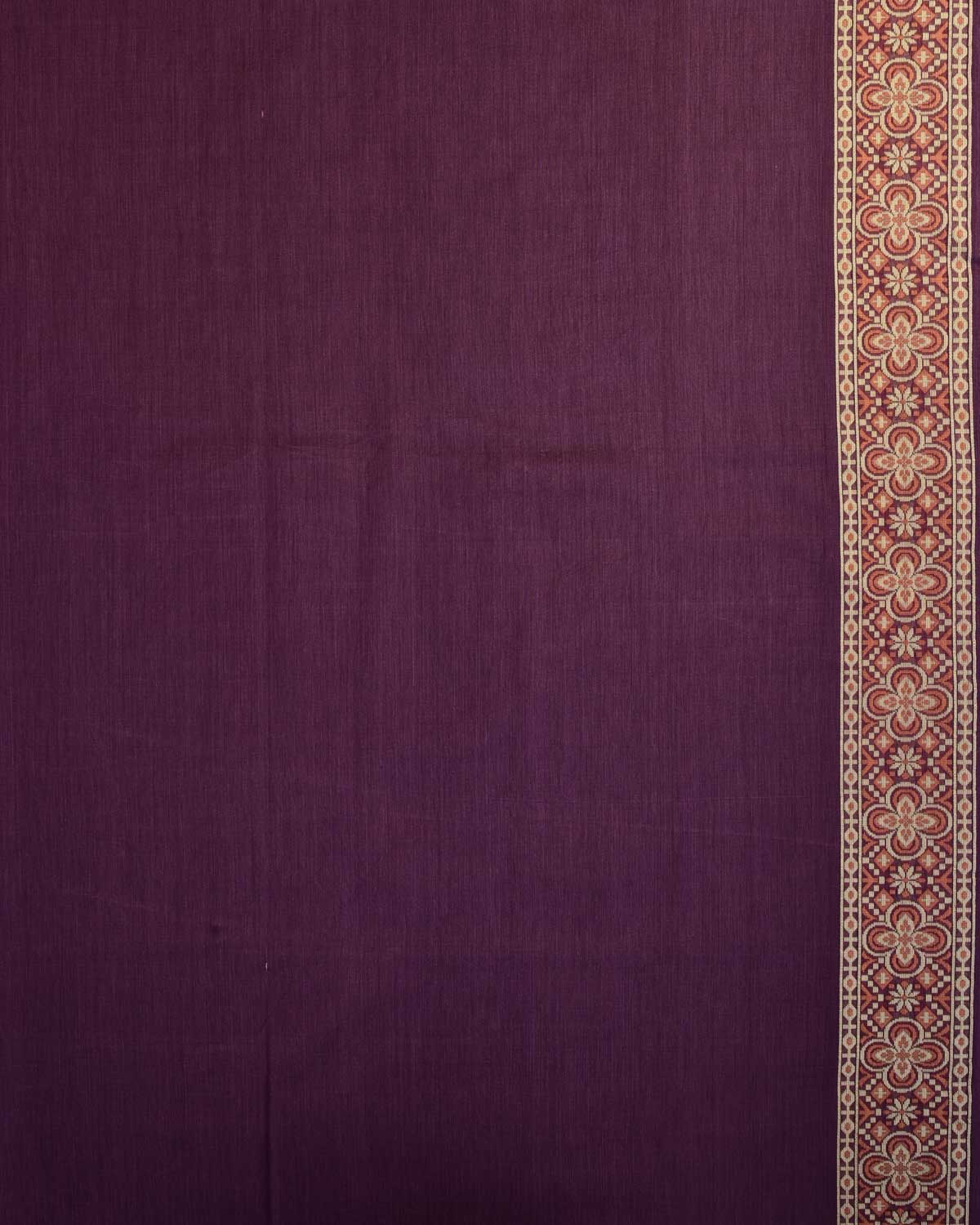 French Lilac Banarasi Alfi Resham Jaal Cutwork Brocade Woven Art Cotton Silk Saree-HolyWeaves