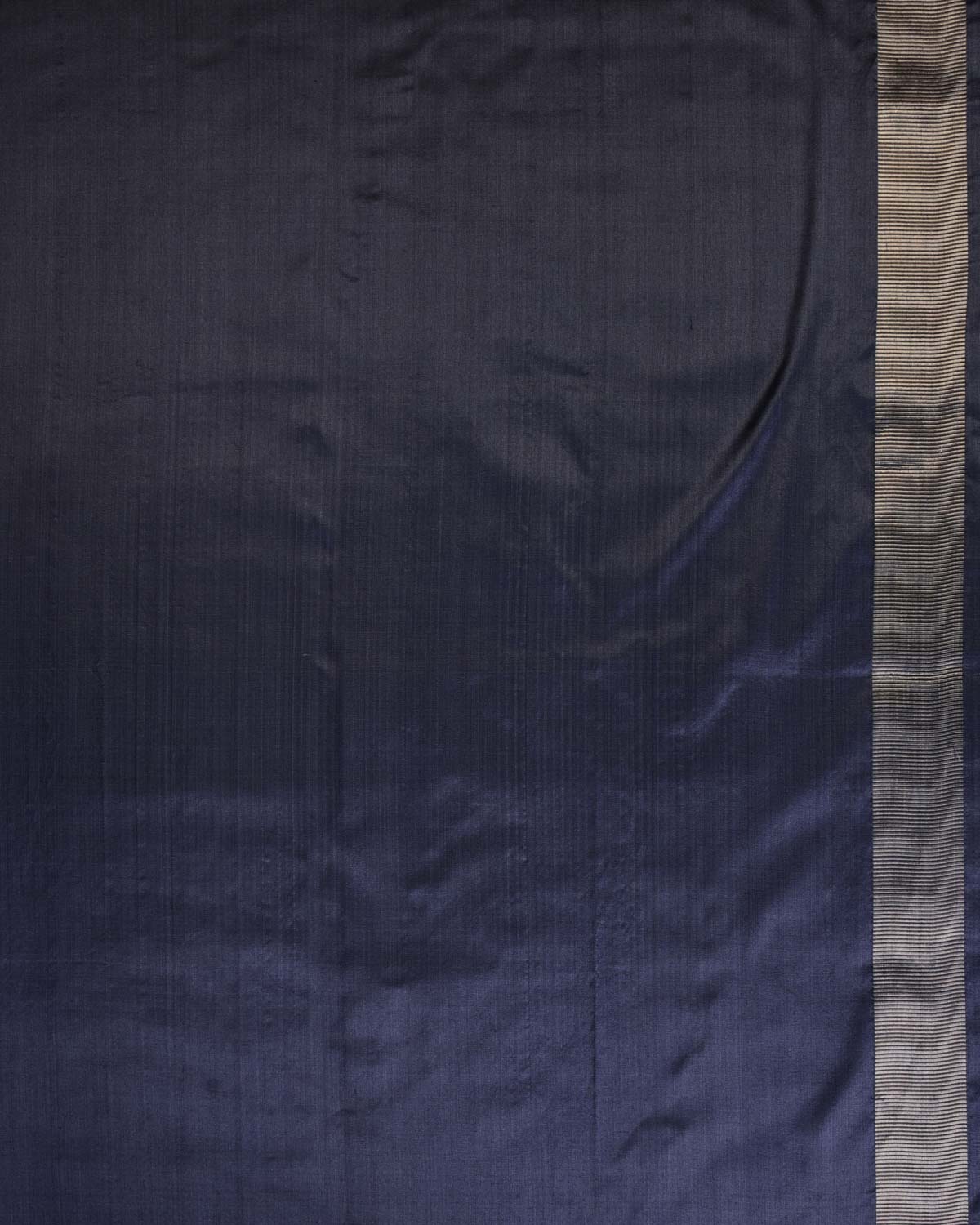 Gray Banarasi Gold Zari "Pisces" Brocade Handwoven Katan Silk Saree-HolyWeaves