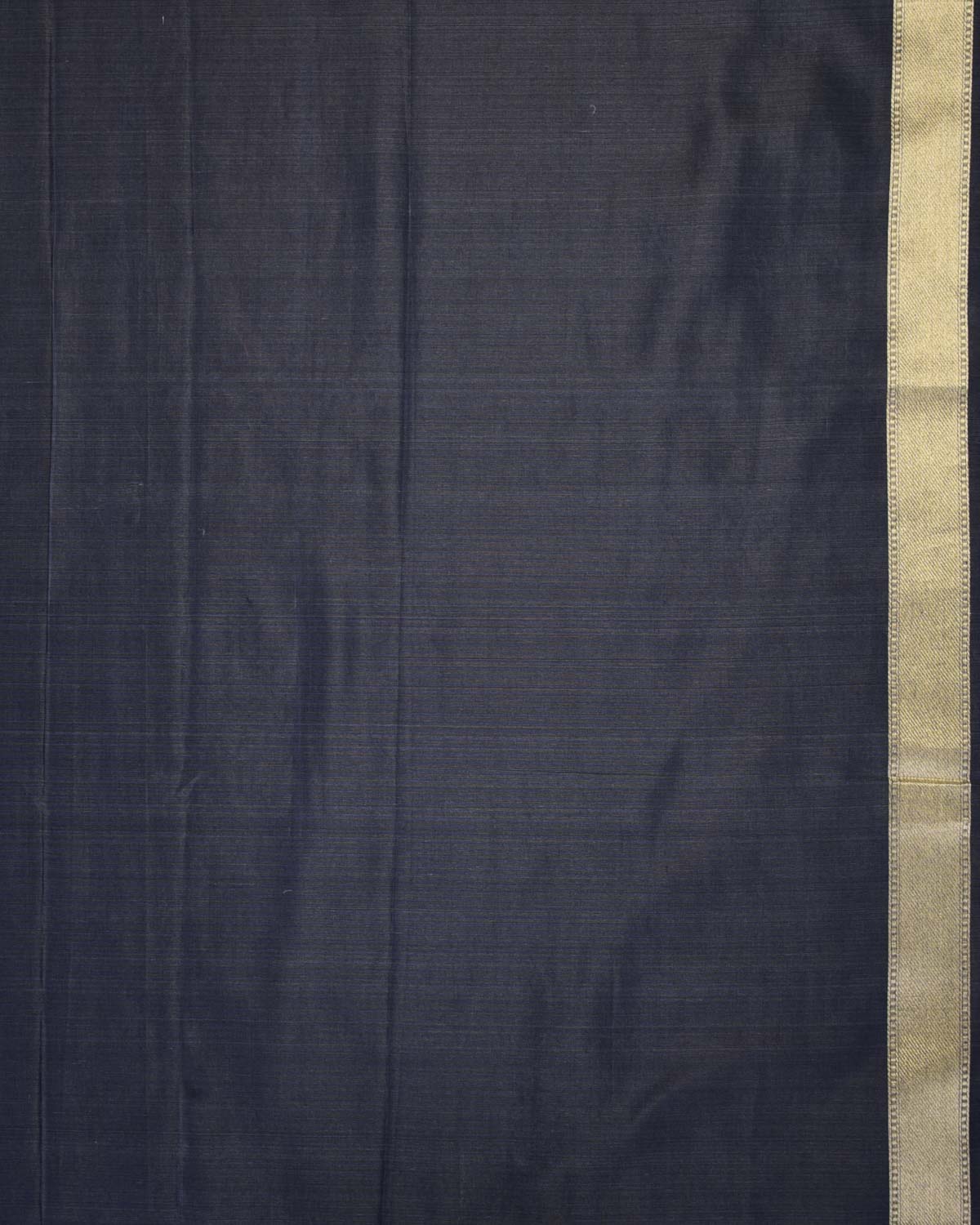 Gray Banarasi Gold Zari & White Resham Diagonal Cutwork Brocade Handwoven Cotton Silk Saree-HolyWeaves