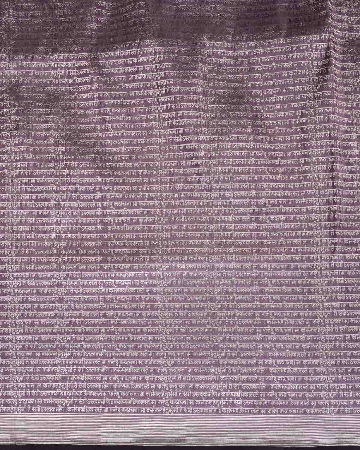 Shot Mauve Zari Geeta Shlok 2.47 Brocade Handwoven Katan Silk Banarasi Saree-HolyWeaves