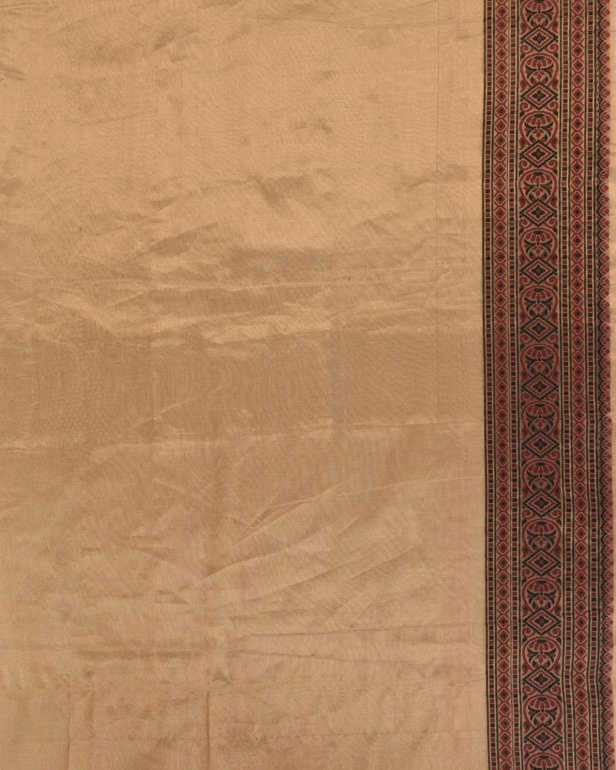Metallic Gold Banarasi Resham Leaf Jaal Cutwork Brocade Woven Tissue Saree-HolyWeaves