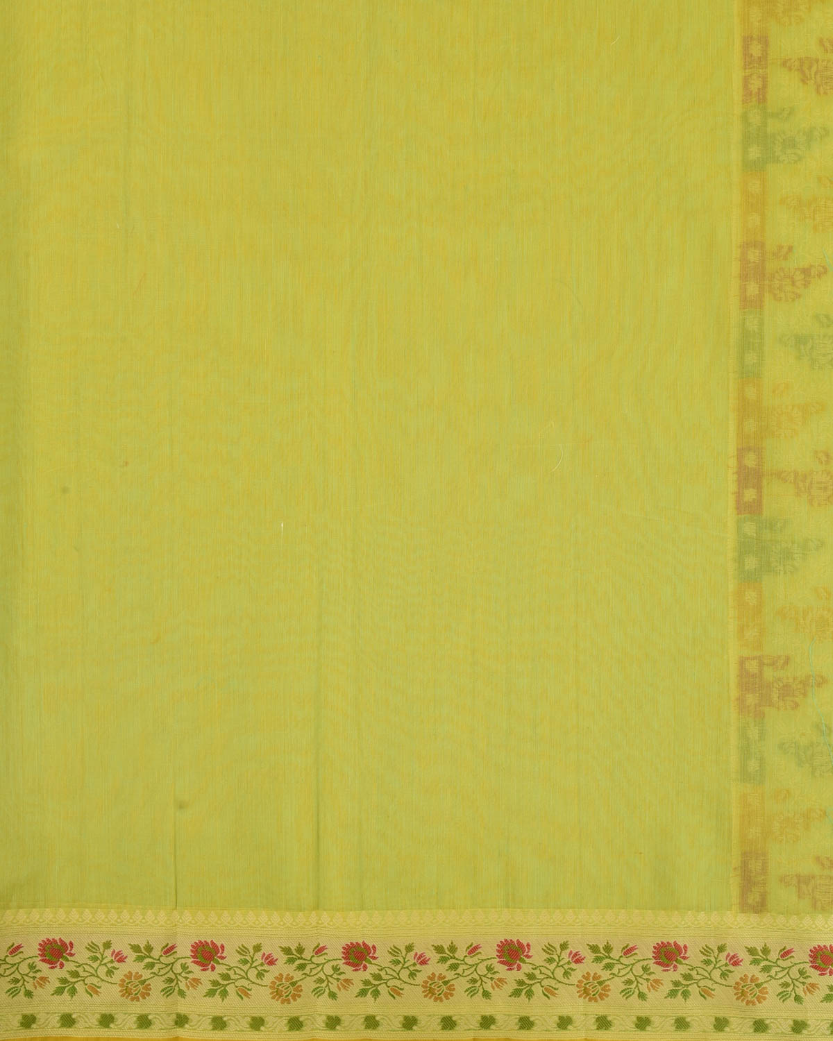 Green Banarasi Resham Jaal Cutwork Brocade Woven Cotton Silk Saree with Meenekari Border Pallu-HolyWeaves