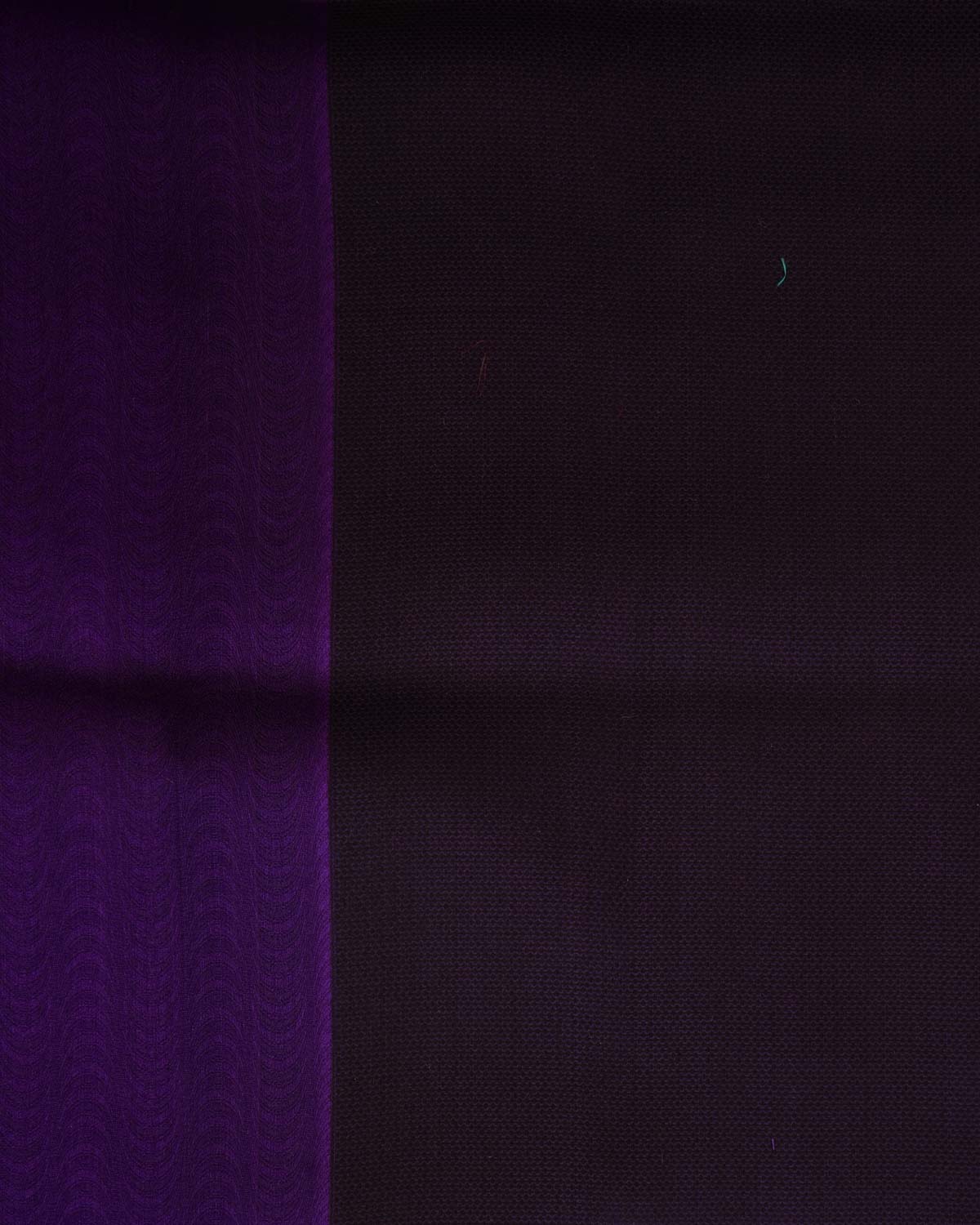 Purple WATERMARK Illusion Waves Tanchoi Handwoven Kora Silk Banarasi Saree-HolyWeaves