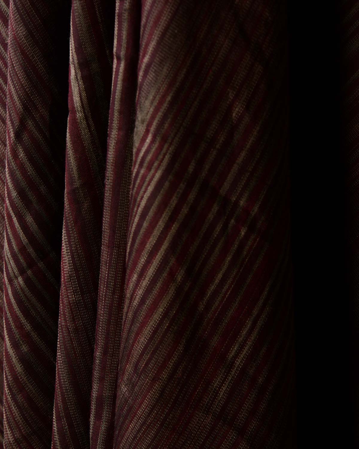 Variegated Mahogany Waterfall Brocade Handwoven Silk Wool Unisex Dress Shawl-HolyWeaves