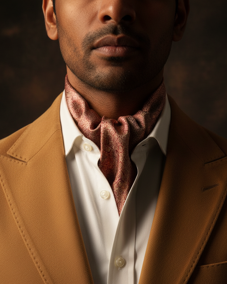 Ascot Editorial - Dark Moody, Camel Jacket