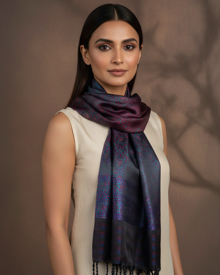 Female - Multi-color Tehra Paisley Scarf