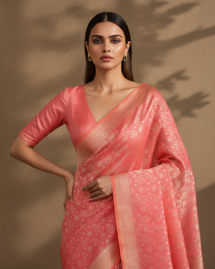 Light Coral Pink Padmambari – Retry