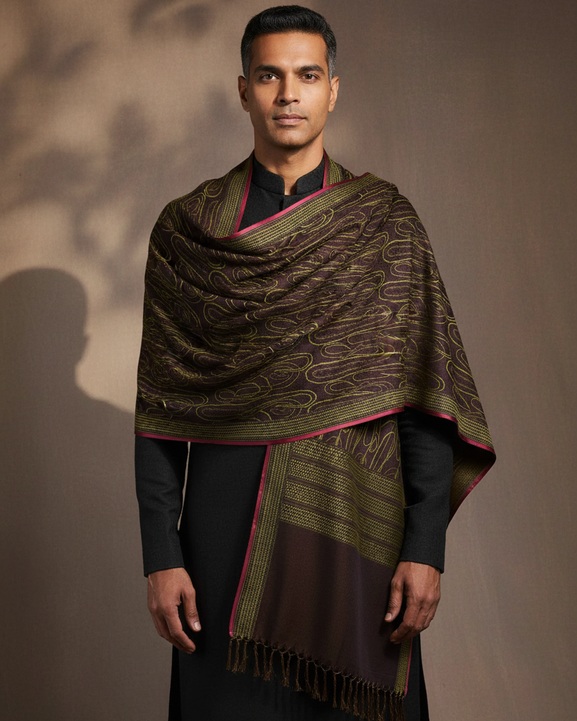 Male — Olive Brown Tanchoi Redo