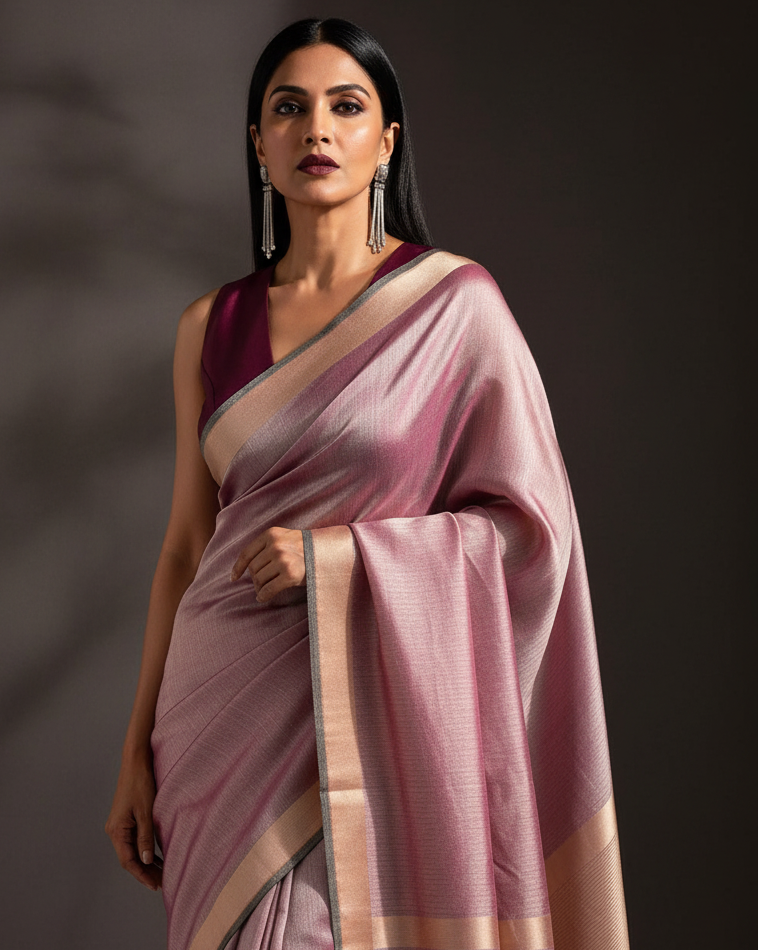 Metallic Pink Tissue — Editorial Punch