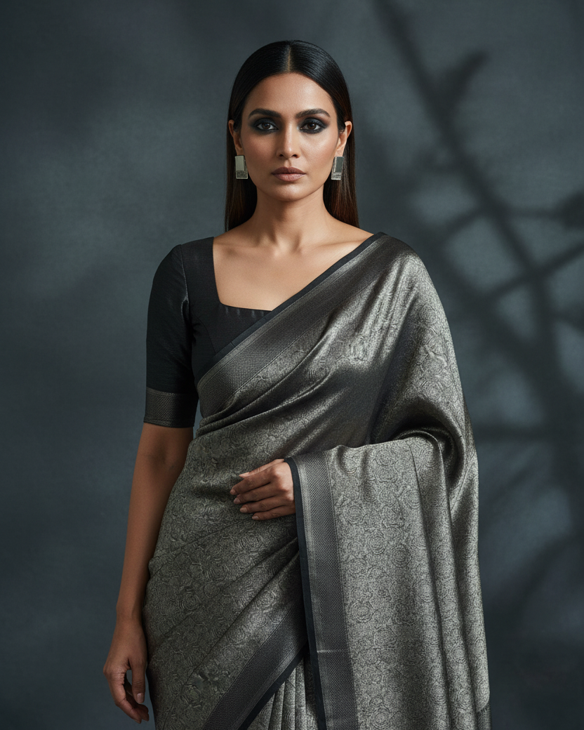 Metallic Silver WATERMARK Spider Web Lifestyle