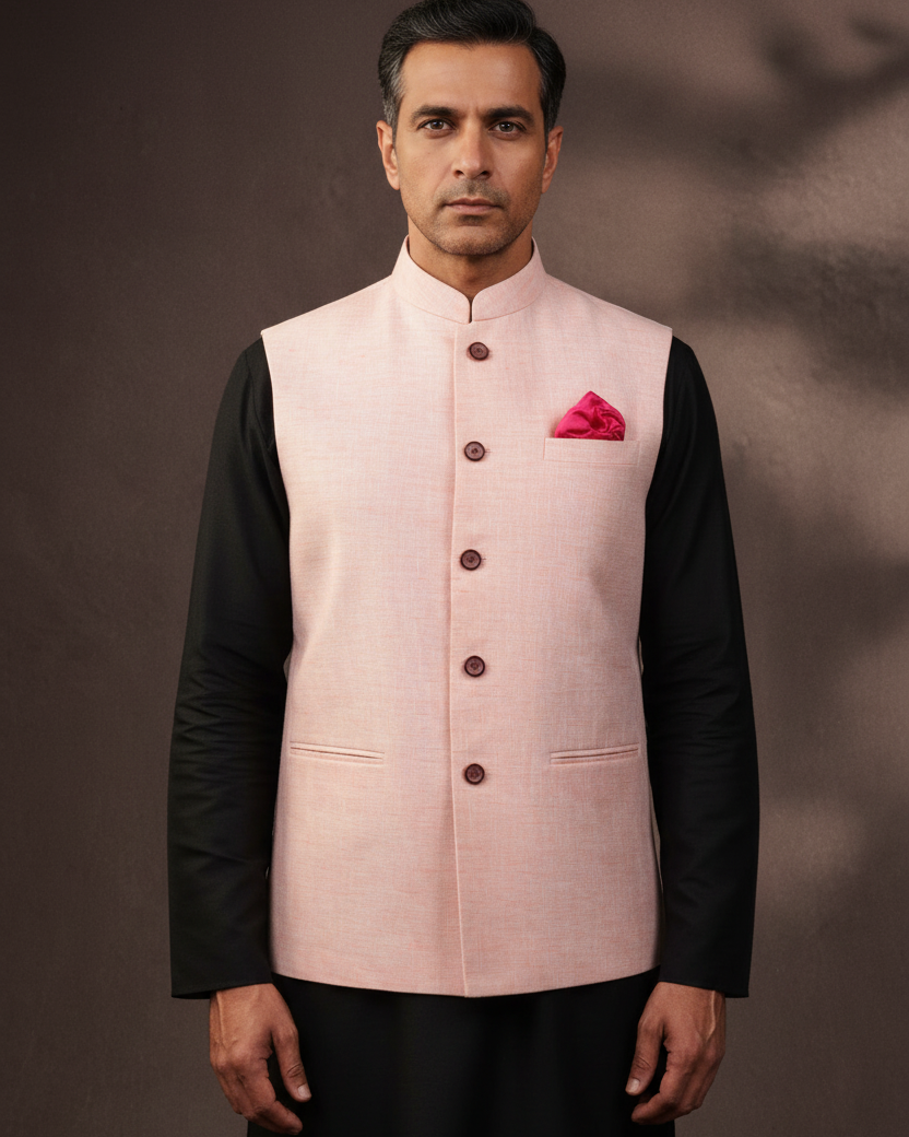 Pastel Peach Linen — Image 2