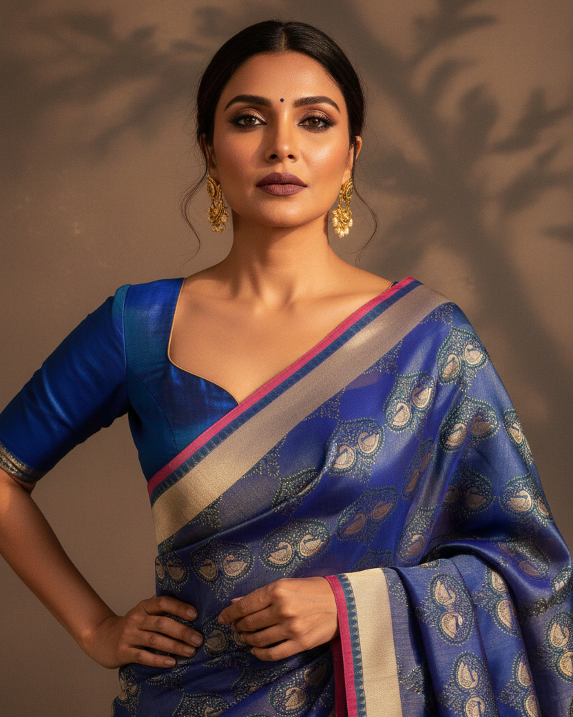 Royal Blue Hamsa Buti — Magnetic Real Editorial