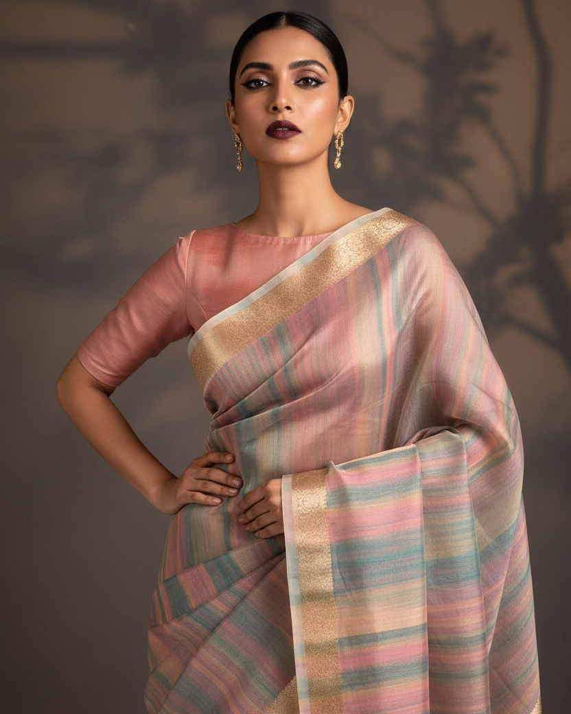 Variegated Multicolour Kora Tissue — Punchy Editorial