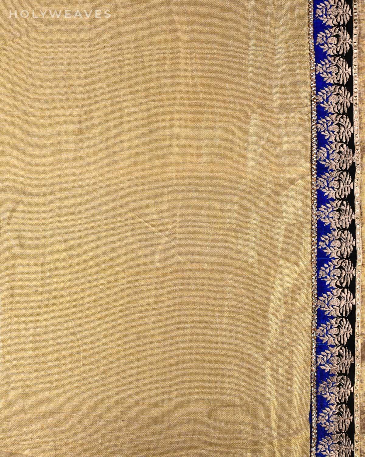 Beige Embroidered Georgette Saree - By HolyWeaves, Benares