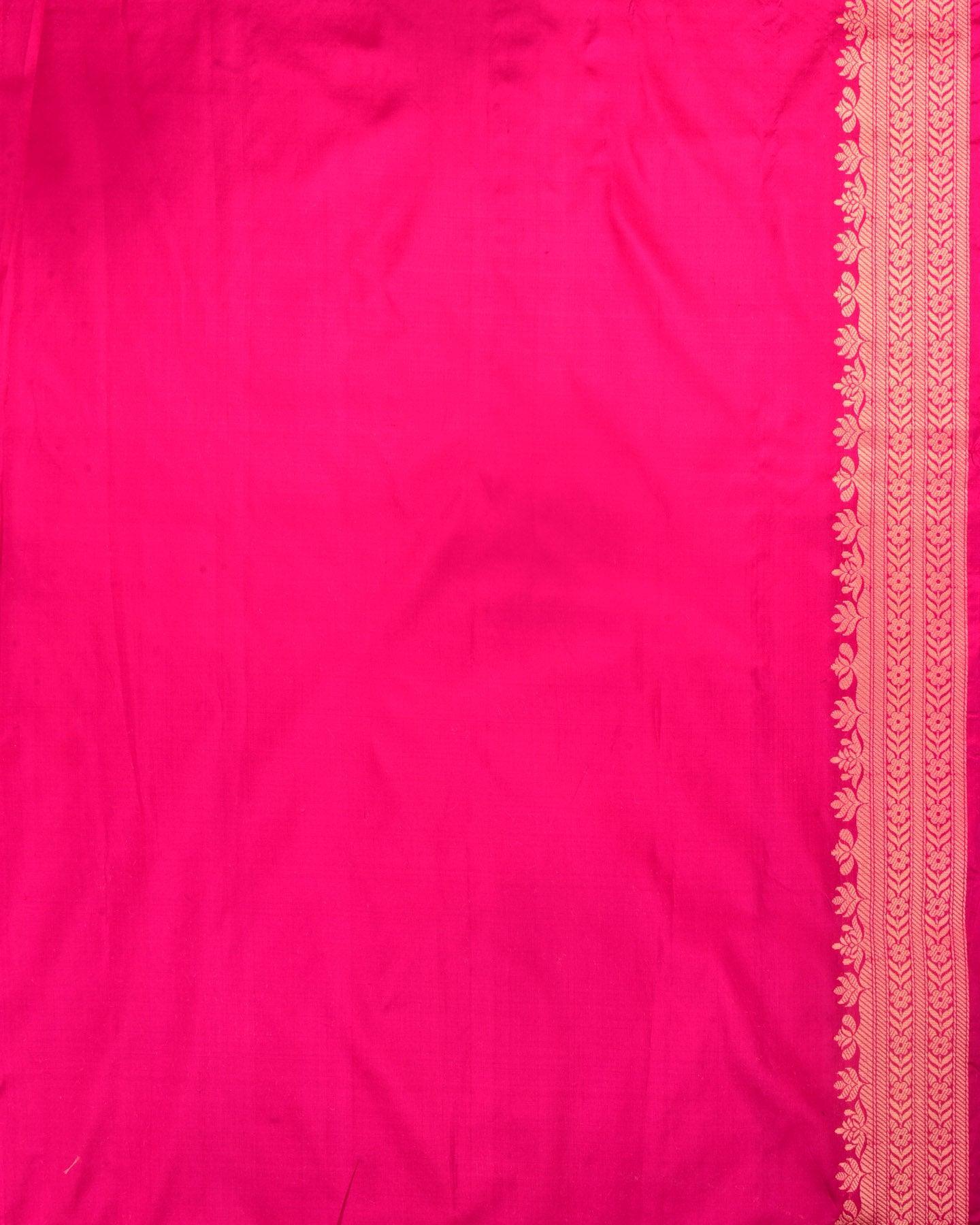 Black Banarasi Chauhara Meena Cutwork Brocade Handwoven Katan Silk Saree - By HolyWeaves, Benares