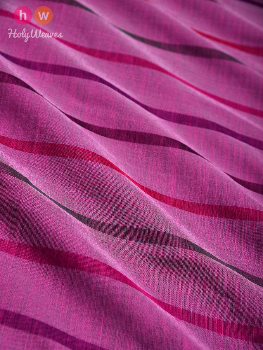 Byzantium Purple Woven Cotton Silk Dupatta - By HolyWeaves, Benares