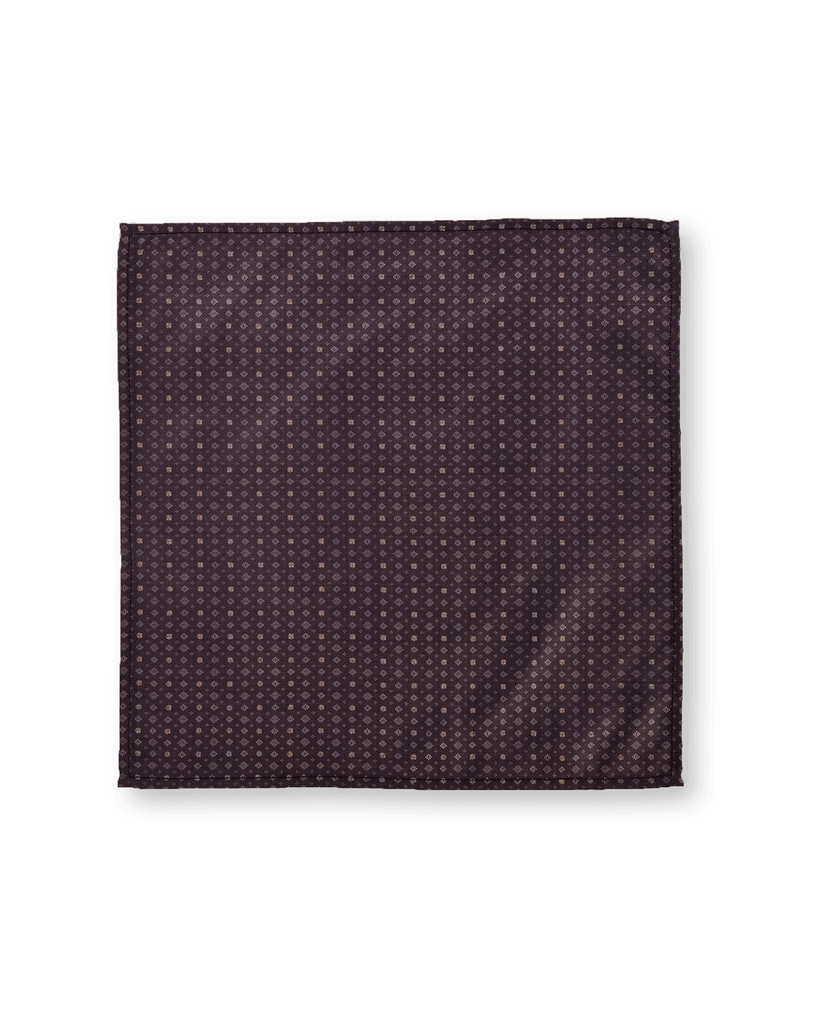 Dark Gray Tanchoi Brocade Handwoven Pure Silk Pocket Square For Men - By HolyWeaves, Benares